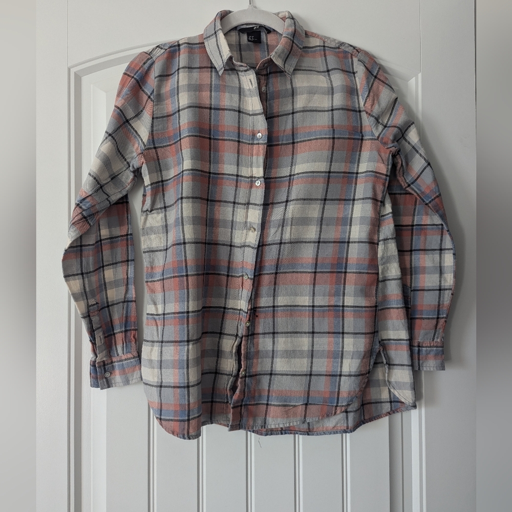 Plaid shirt. Cotton size 2